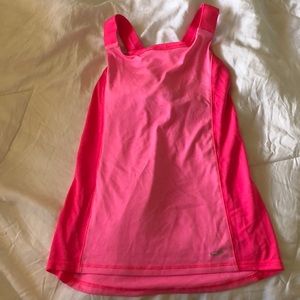 Champion pink razor back workout tank top